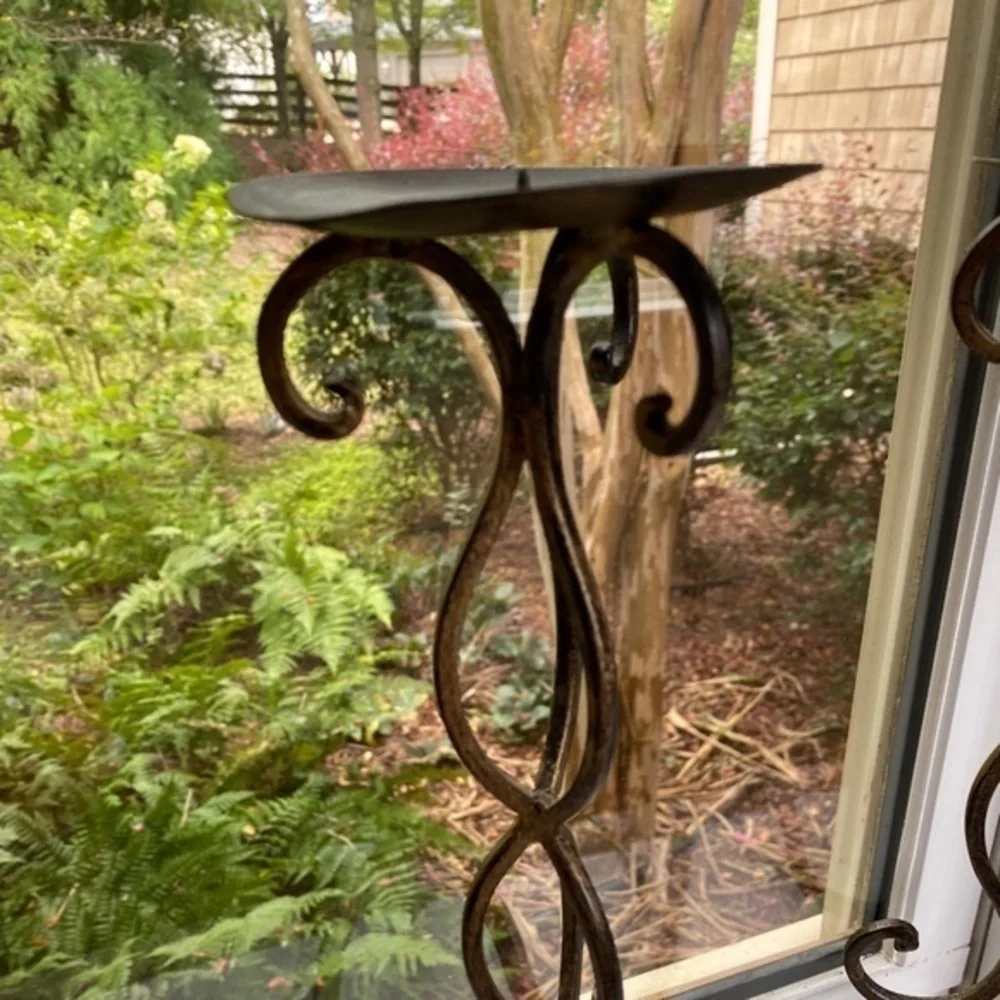 Set of 2 Bronze Candle Holders